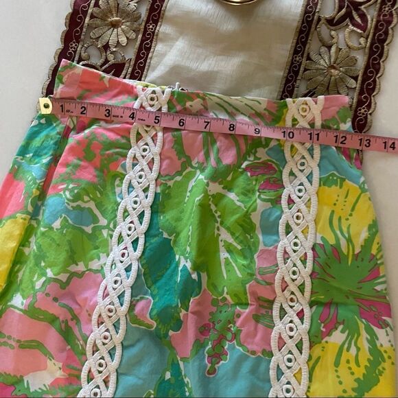 Lilly Pulitzer Printed Skirt- Size 00 - Picture 4 of 5